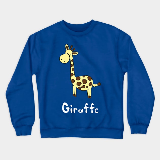 Giraffe Crewneck Sweatshirt by ptdoodles